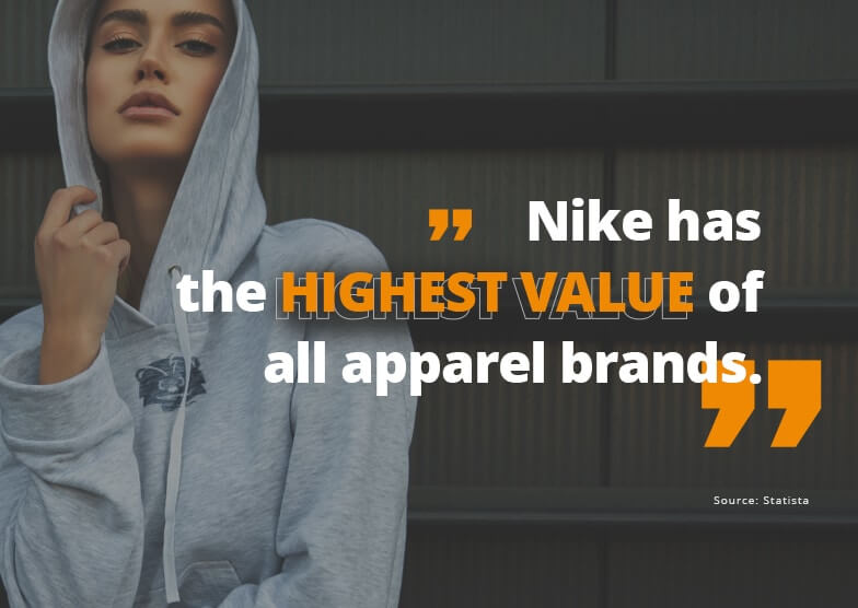 nike highest value brand