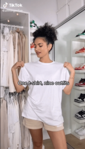 one t-shirt nine outfits