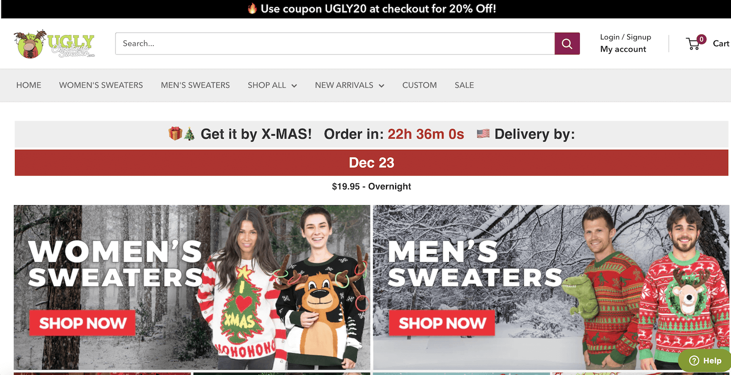 uglychristmassweater.com