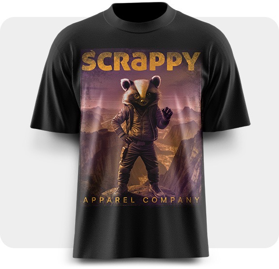 screen printing tshirt - scrappy apparel Company