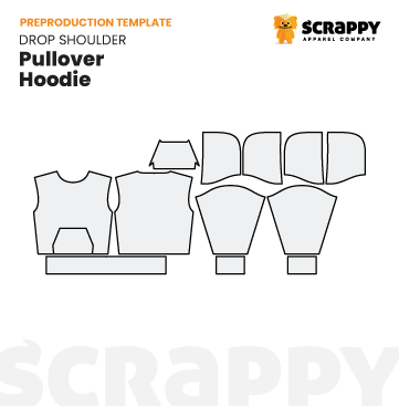 Drop Shoulder Pullover Hoodie