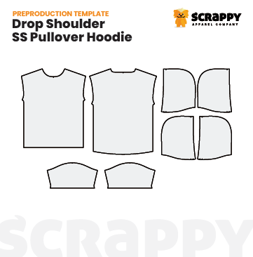 Drop Shoulder S/S Pullover Hoodie