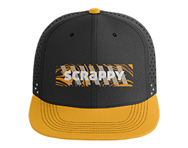 6 Panel Perforated Snapback Hat